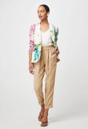 Shop Bahia Stretch Linen Viscose Blazer | Wisteria Alba - ONCEWAS