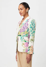 Shop Bahia Stretch Linen Viscose Blazer | Wisteria Alba - ONCEWAS