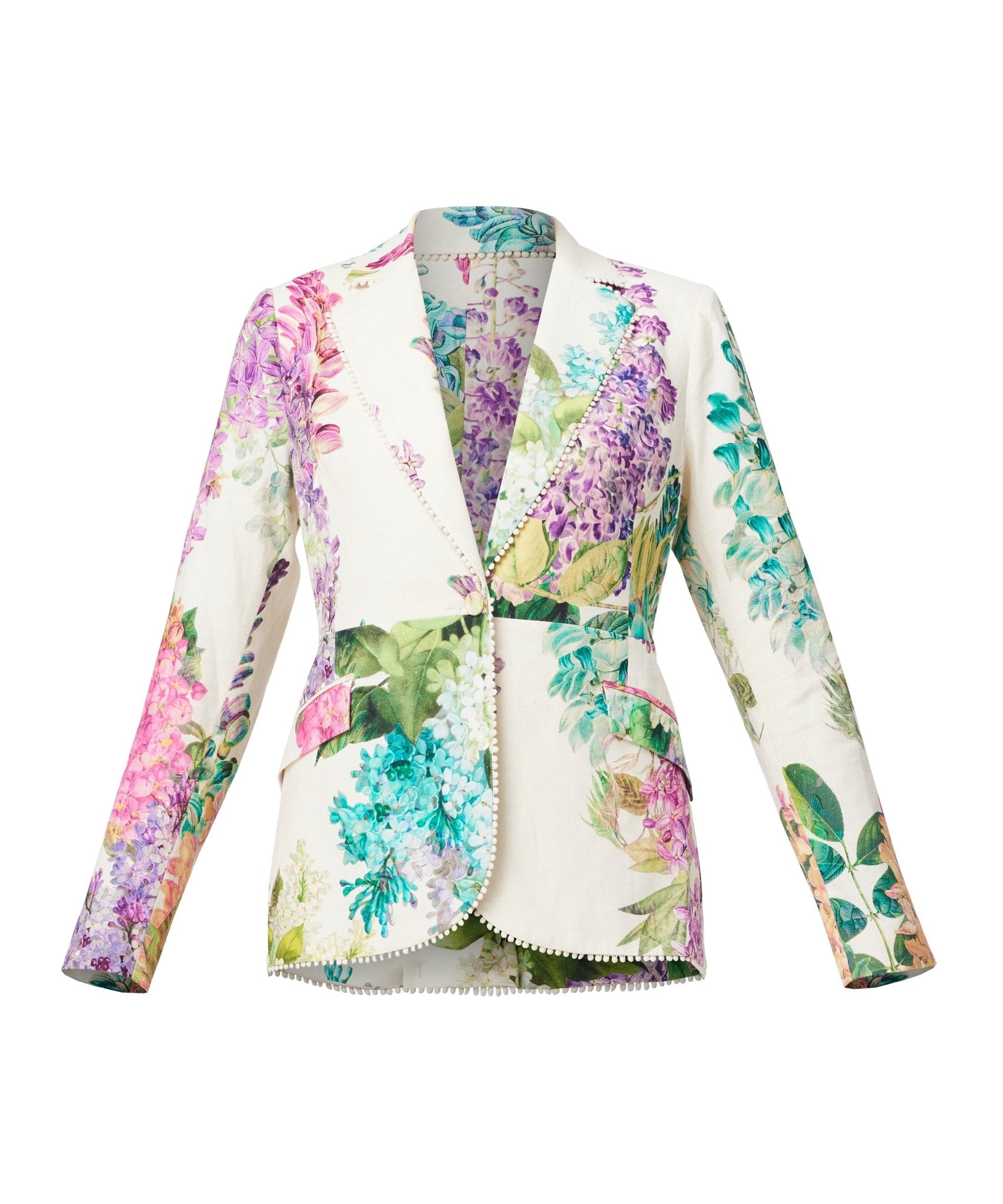 Shop Bahia Stretch Linen Viscose Blazer | Wisteria Alba - ONCEWAS