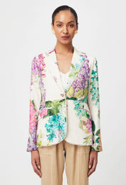 Shop Bahia Stretch Linen Viscose Blazer | Wisteria Alba - ONCEWAS