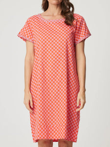 Shop Barbara Cotton Shift Dress | Positive/Negative Print - Cake