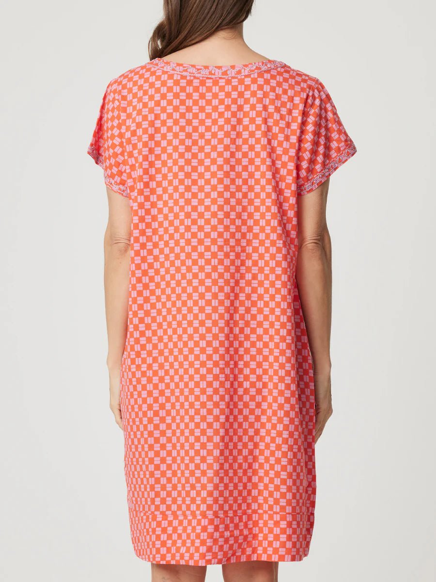 Shop Barbara Cotton Shift Dress | Positive/Negative Print - Cake