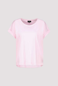 Shop Basic Plain Pima Cotton TShirt | Flamingo Pink - Monari