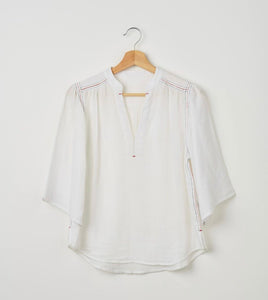 Shop Bedouin Cotton Blouse | Chalk - Marie Louise de Monterey