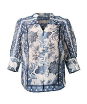 Shop Bijou Cotton Silk Shirt | Ink Flè Print - ONCEWAS