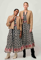 Shop Blaire Leather Herringbone Stitch Jacket - OnceWas