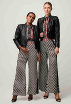 Shop Blaire Leather Herringbone Stitch Jacket - OnceWas