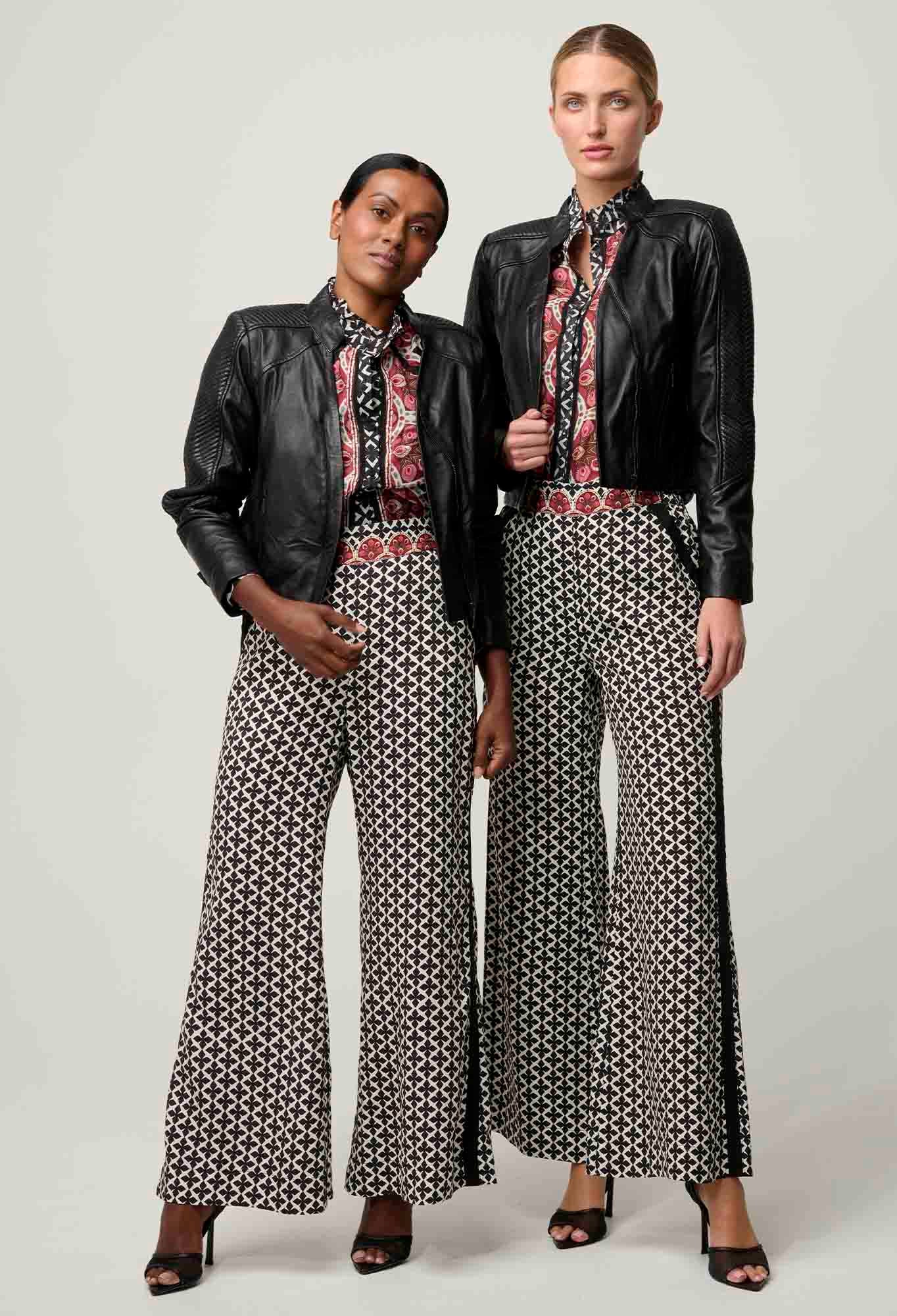 Shop Blaire Leather Herringbone Stitch Jacket - OnceWas