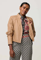 Shop Blaire Leather Herringbone Stitch Jacket - OnceWas
