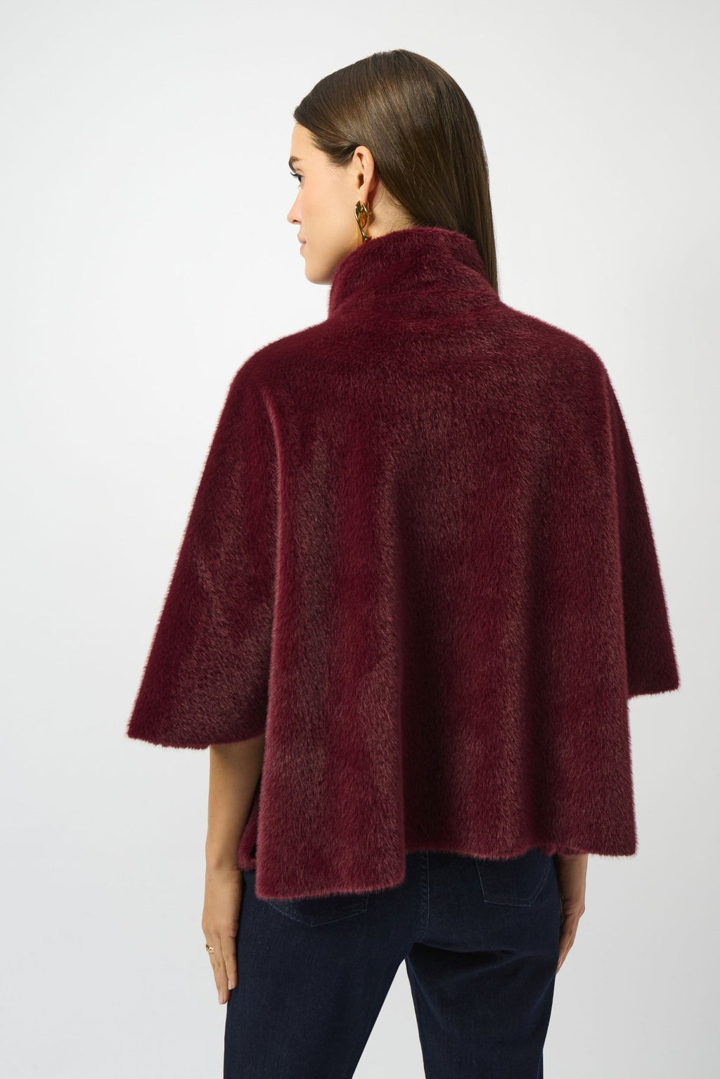 Shop Bonded Faux Fur Suede Jacket - Joseph Ribkoff