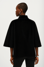 Shop Bonded Faux Fur Suede Jacket - Joseph Ribkoff