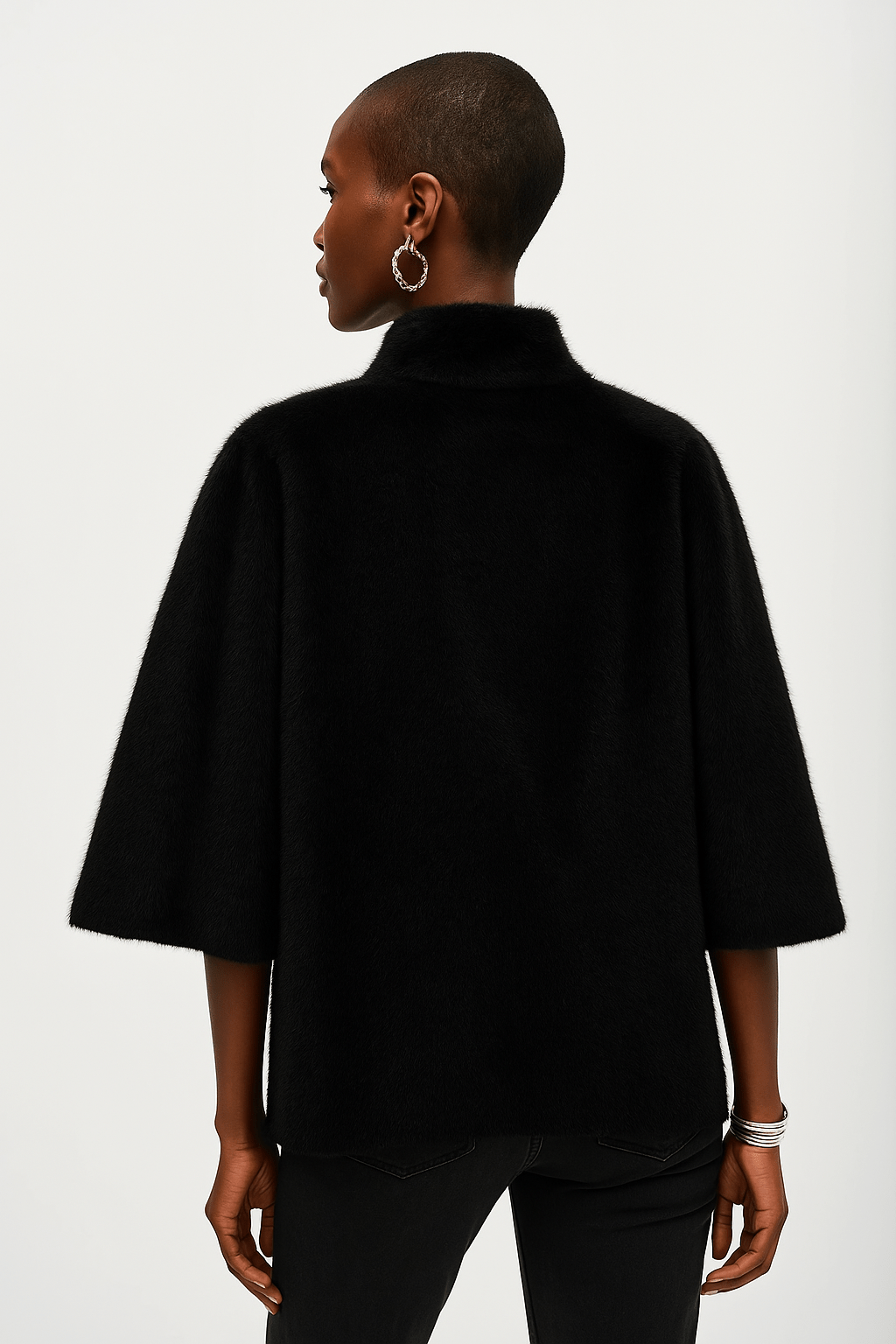 Shop Bonded Faux Fur Suede Jacket - Joseph Ribkoff