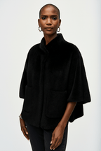 Shop Bonded Faux Fur Suede Jacket - Joseph Ribkoff