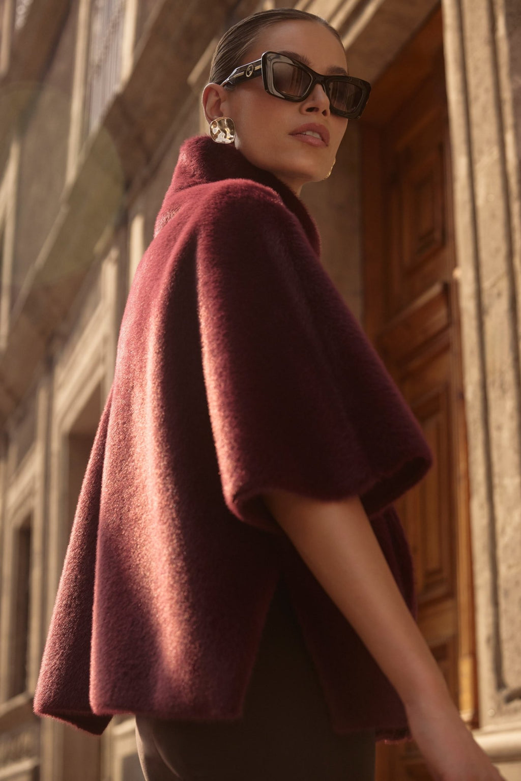 Shop Bonded Faux Fur Suede Jacket - Joseph Ribkoff