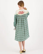 Shop Bonnie Tie Placket Safari Dress - Me369