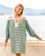 Shop Bonnie Tie Placket Safari Dress - Me369