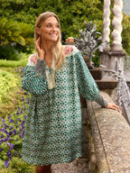 Shop Bonnie Tie Placket Safari Dress - Me369