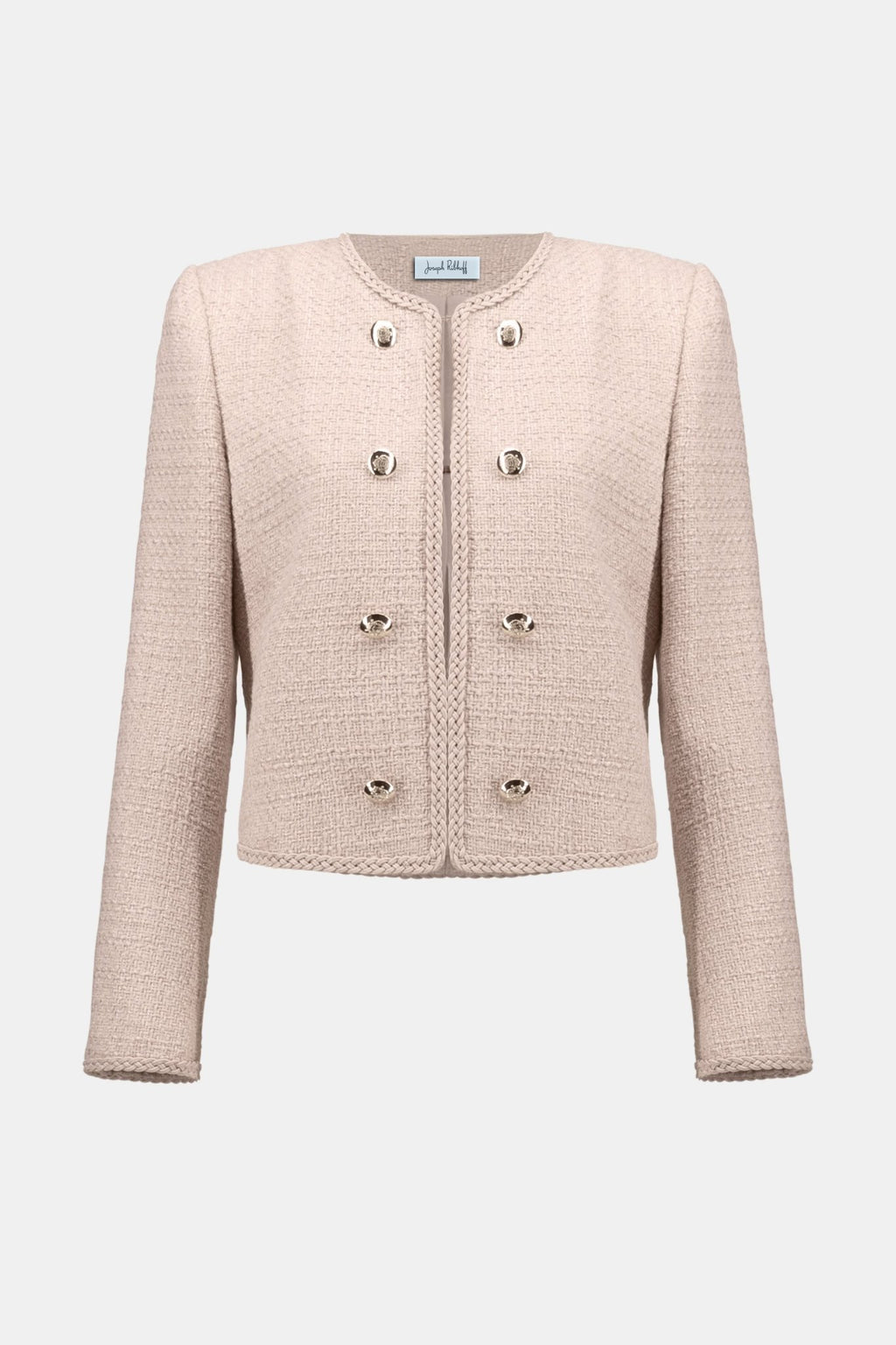 Shop Bouclé Collarless Jacket with Buttons - Joseph Ribkoff