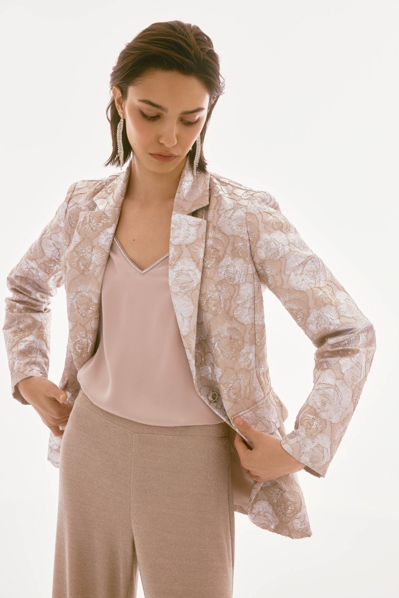 Shop Brocade Floral Print Blazer - Joseph Ribkoff