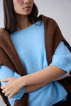 Shop Brushed Cashmere Erika Tee - Mia Fratino