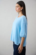 Shop Brushed Cashmere Erika Tee - Mia Fratino