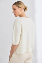 Shop Brushed Cashmere Erika Tee - Mia Fratino