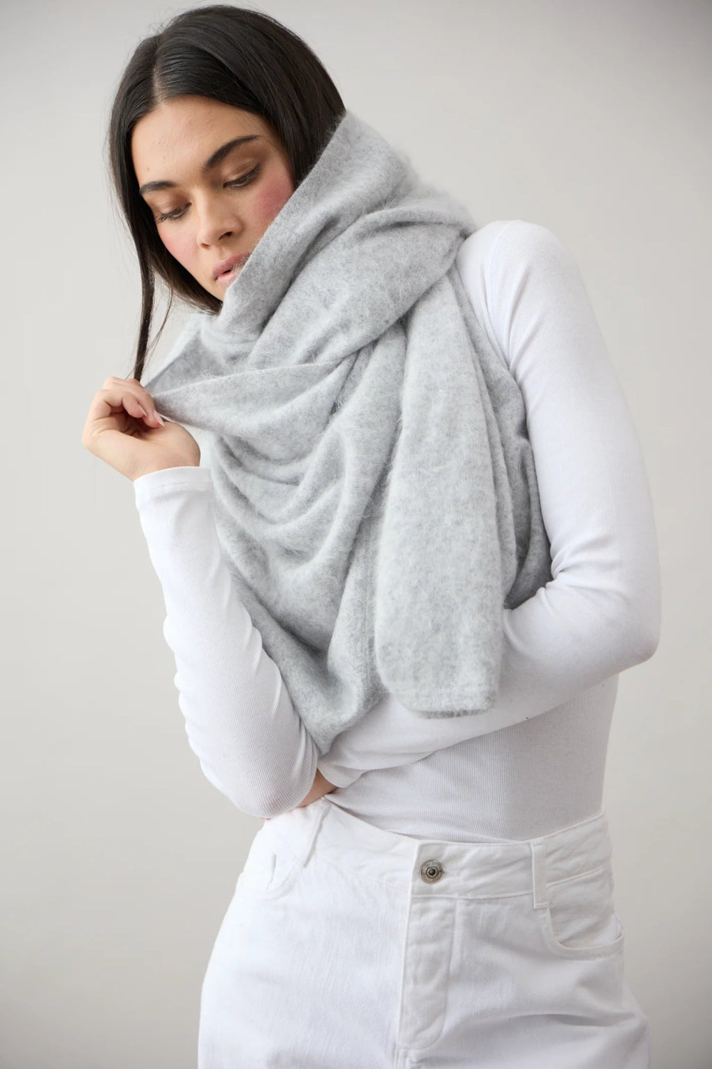 Shop Brushed Cashmere Wrap - Mia Fratino