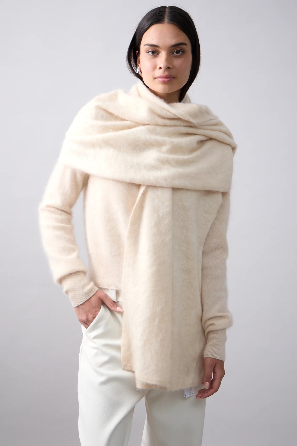 Shop Brushed Cashmere Wrap - Mia Fratino
