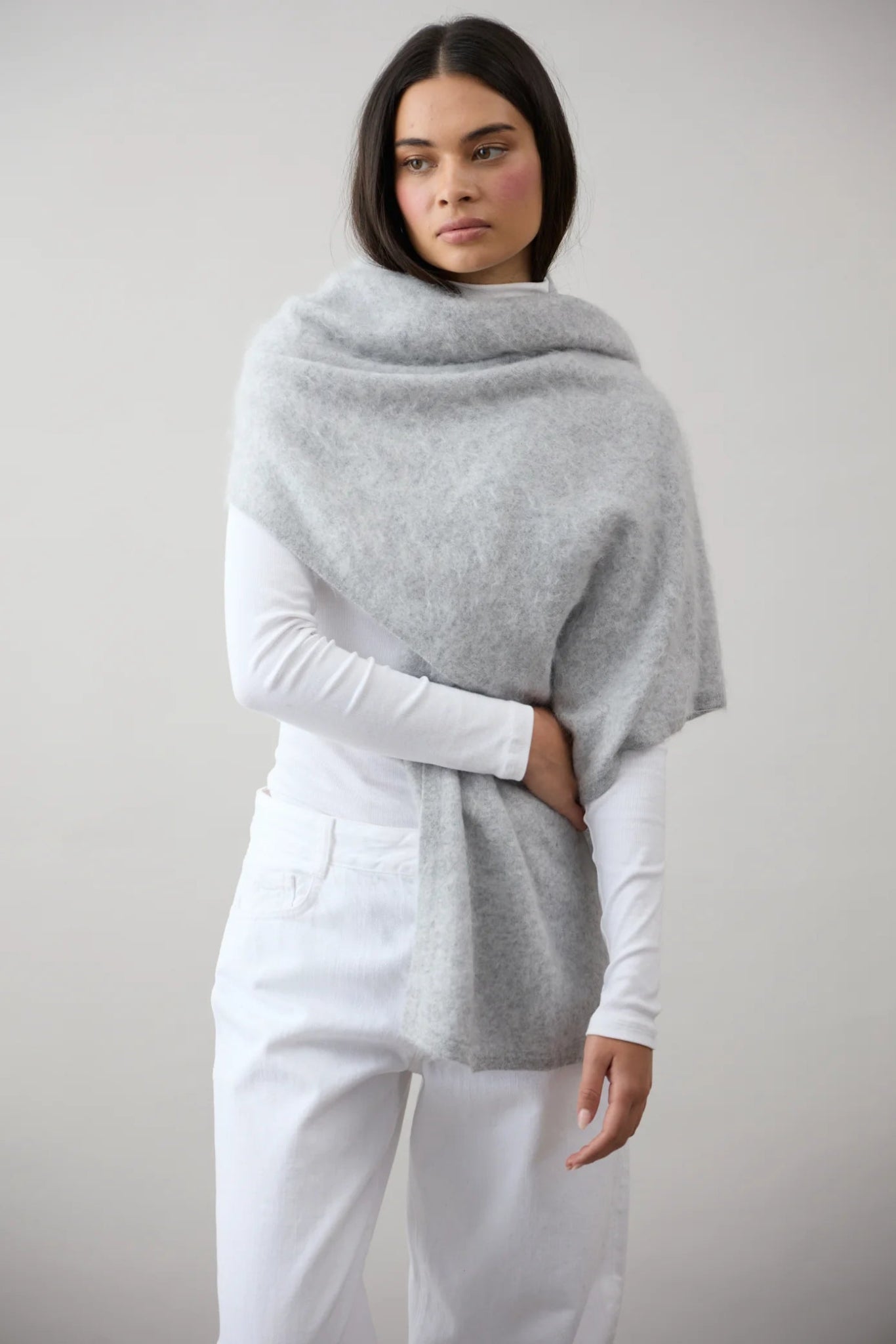 Shop Brushed Cashmere Wrap - Mia Fratino
