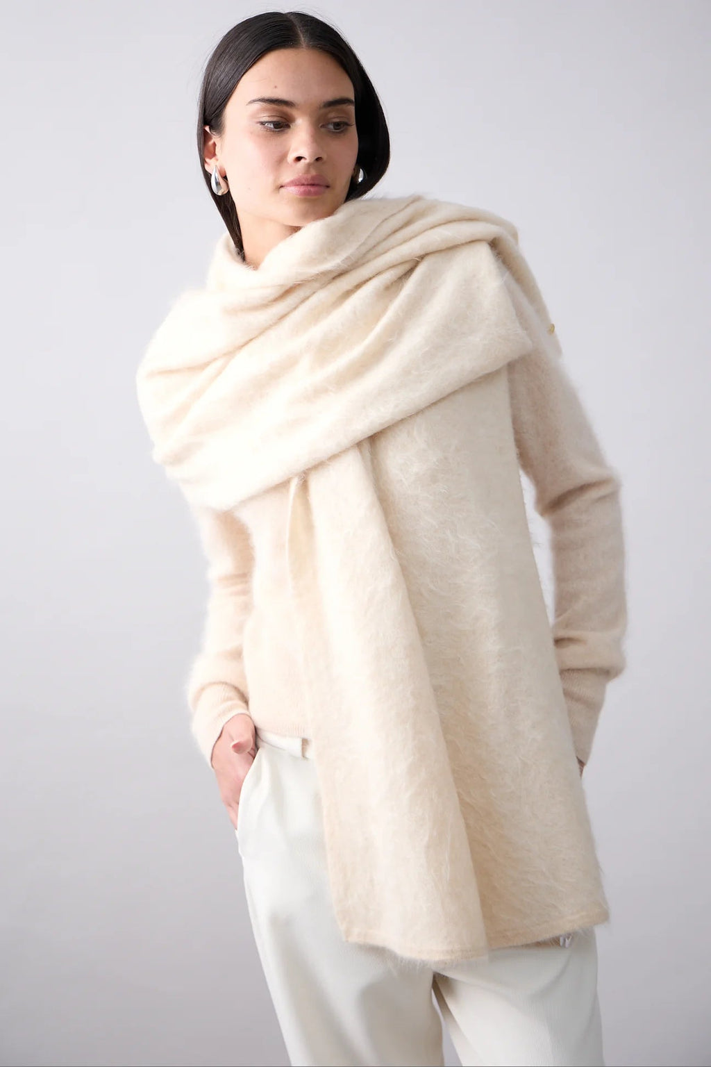 Shop Brushed Cashmere Wrap - Mia Fratino
