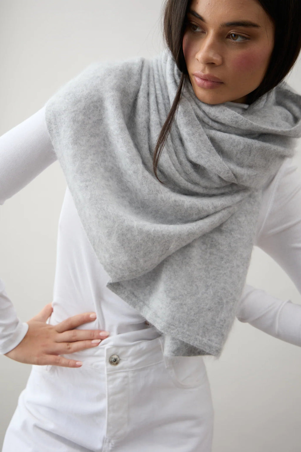 Shop Brushed Cashmere Wrap - Mia Fratino