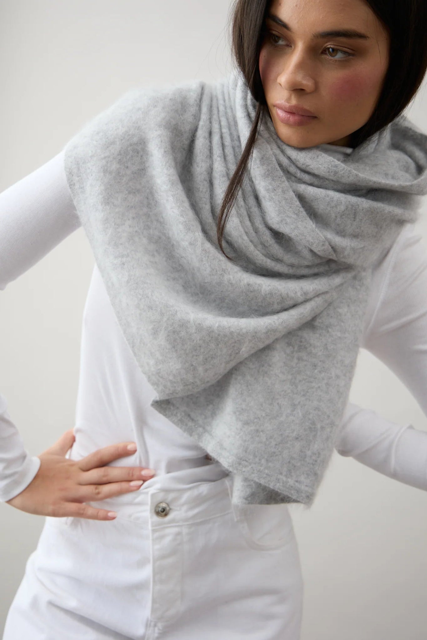 Shop Brushed Cashmere Wrap - Mia Fratino