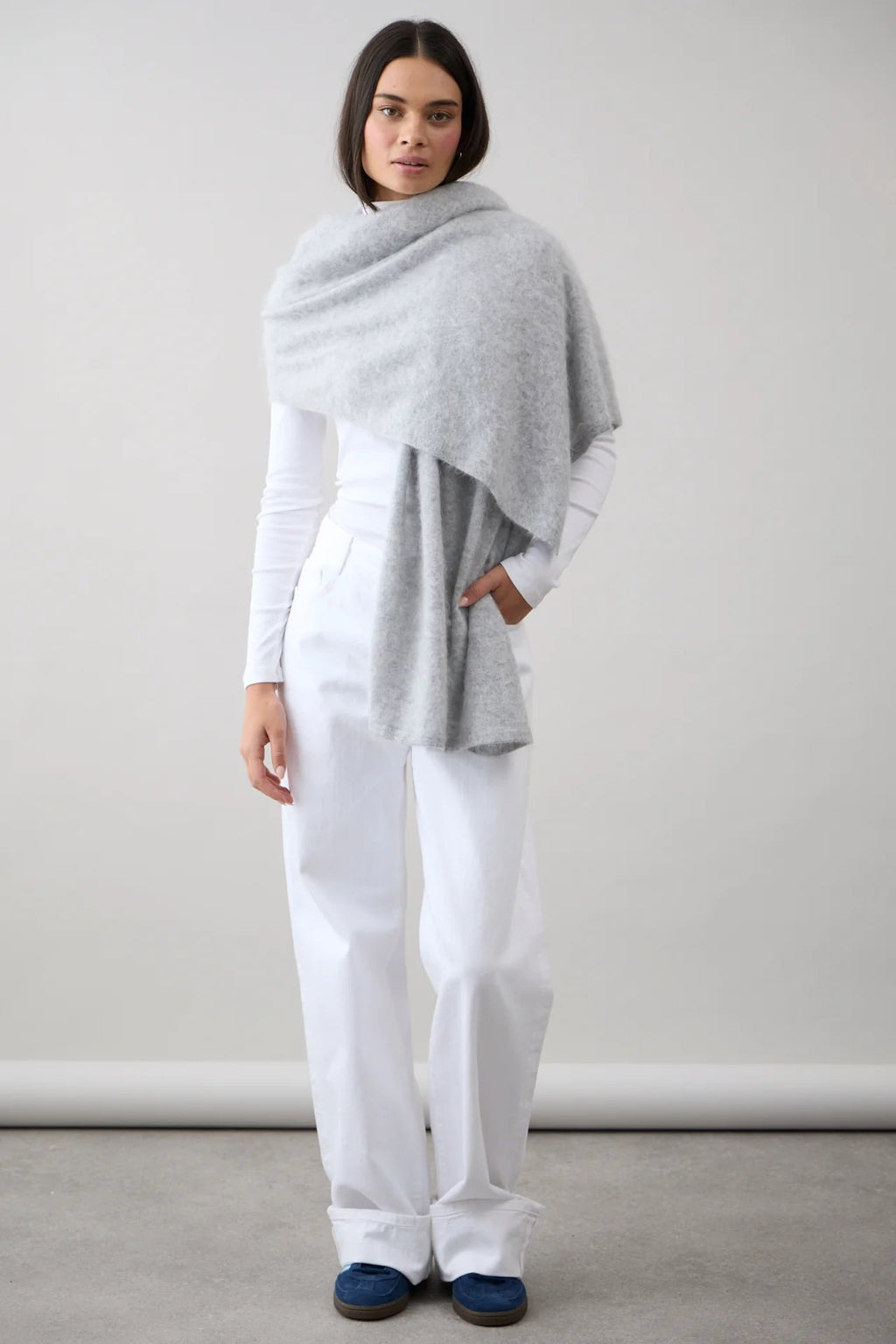 Shop Brushed Cashmere Wrap - Mia Fratino
