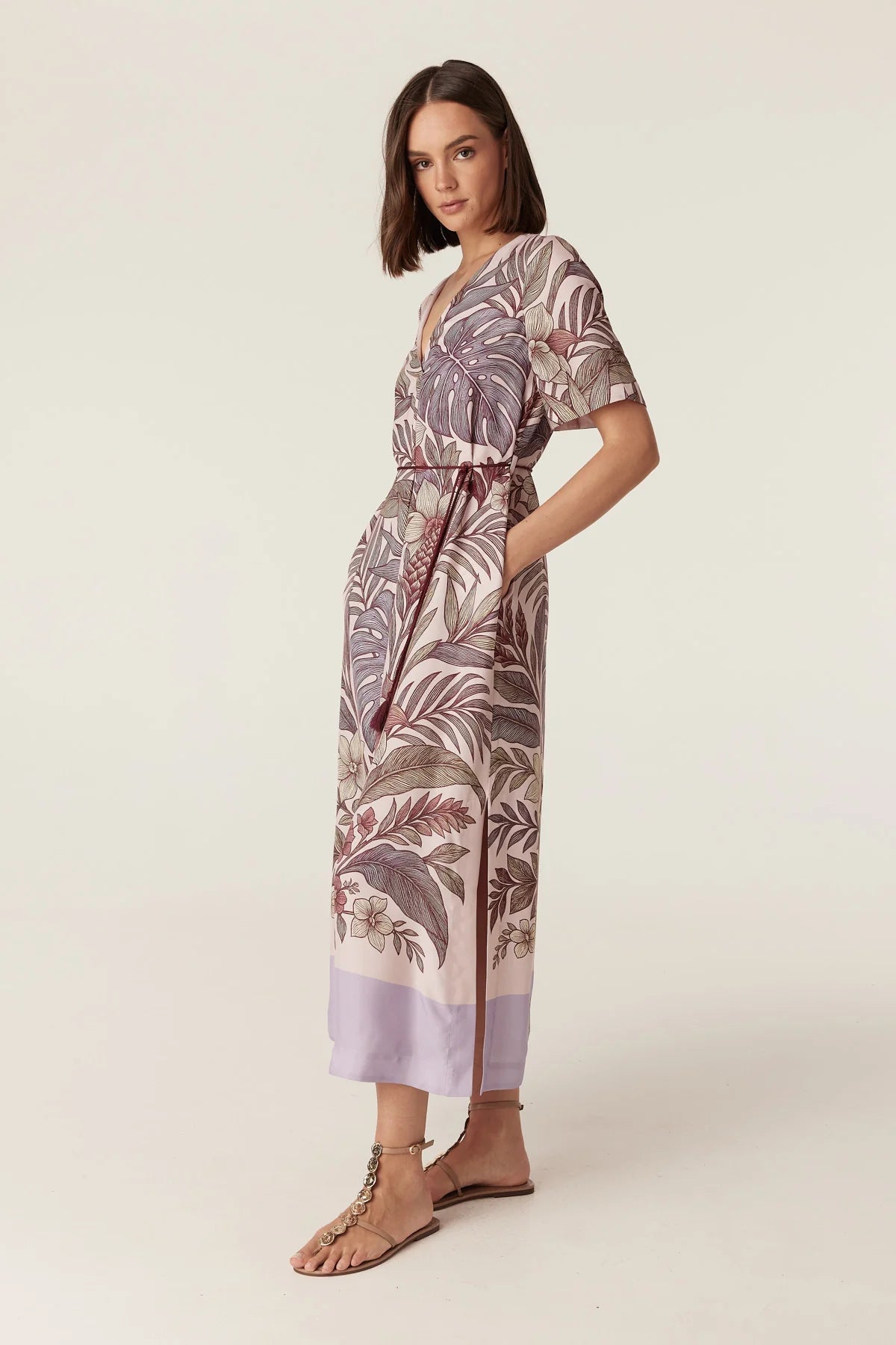 Shop Cable Melbourne Erika Kaftan Maxi Dress - Paradise Print - Cable Melbourne