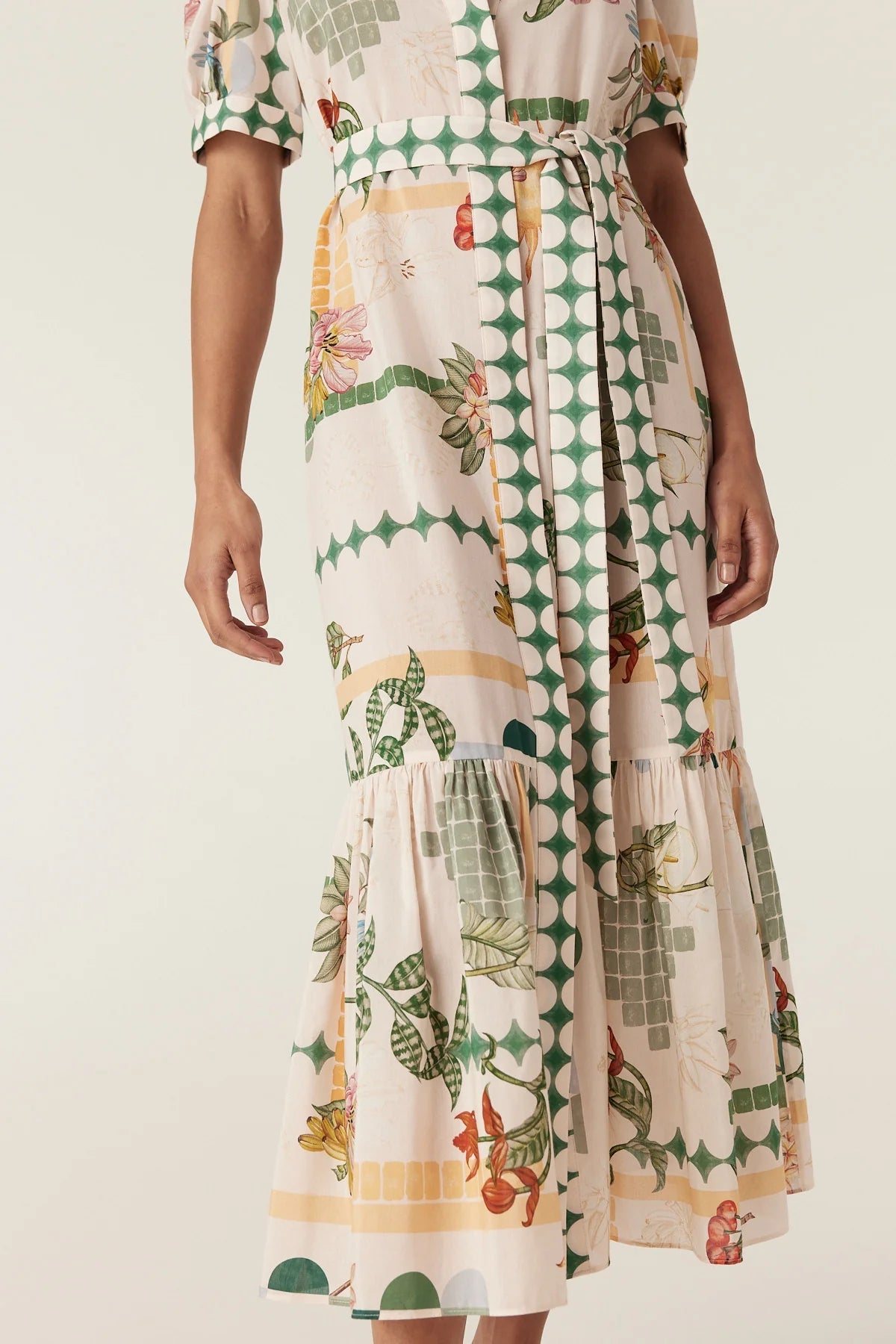 Shop Cable Melbourne Evita Maxi Dress - Eden Print - Cable Melbourne