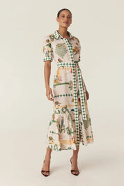 Shop Cable Melbourne Evita Maxi Dress - Eden Print - Cable Melbourne