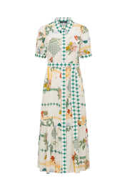 Shop Cable Melbourne Evita Maxi Dress - Eden Print - Cable Melbourne