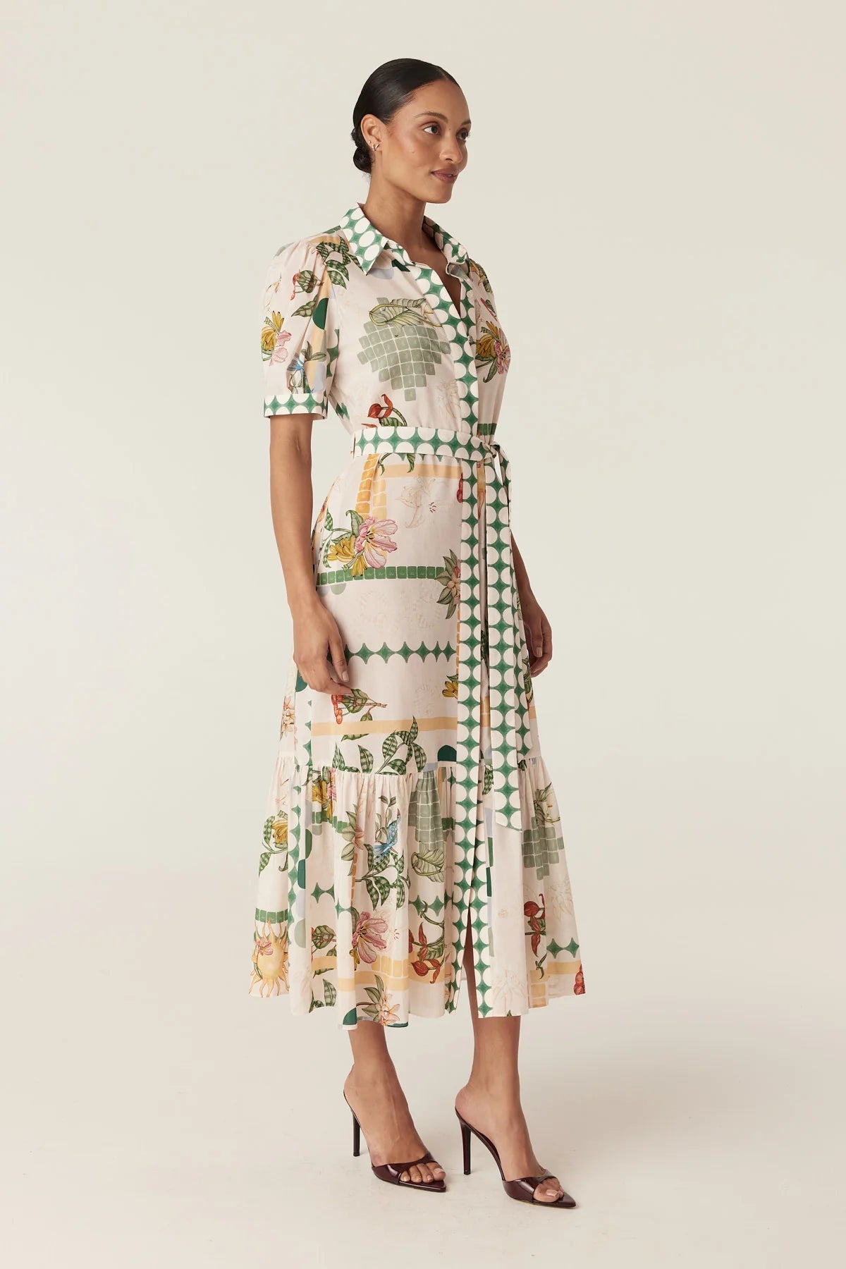 Shop Cable Melbourne Evita Maxi Dress - Eden Print - Cable Melbourne
