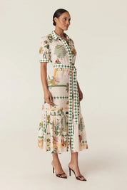 Shop Cable Melbourne Evita Maxi Dress - Eden Print - Cable Melbourne