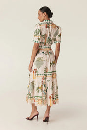 Shop Cable Melbourne Evita Maxi Dress - Eden Print - Cable Melbourne