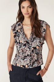 Shop Cable Melbourne Leigh Frill Top - Cable Melbourne