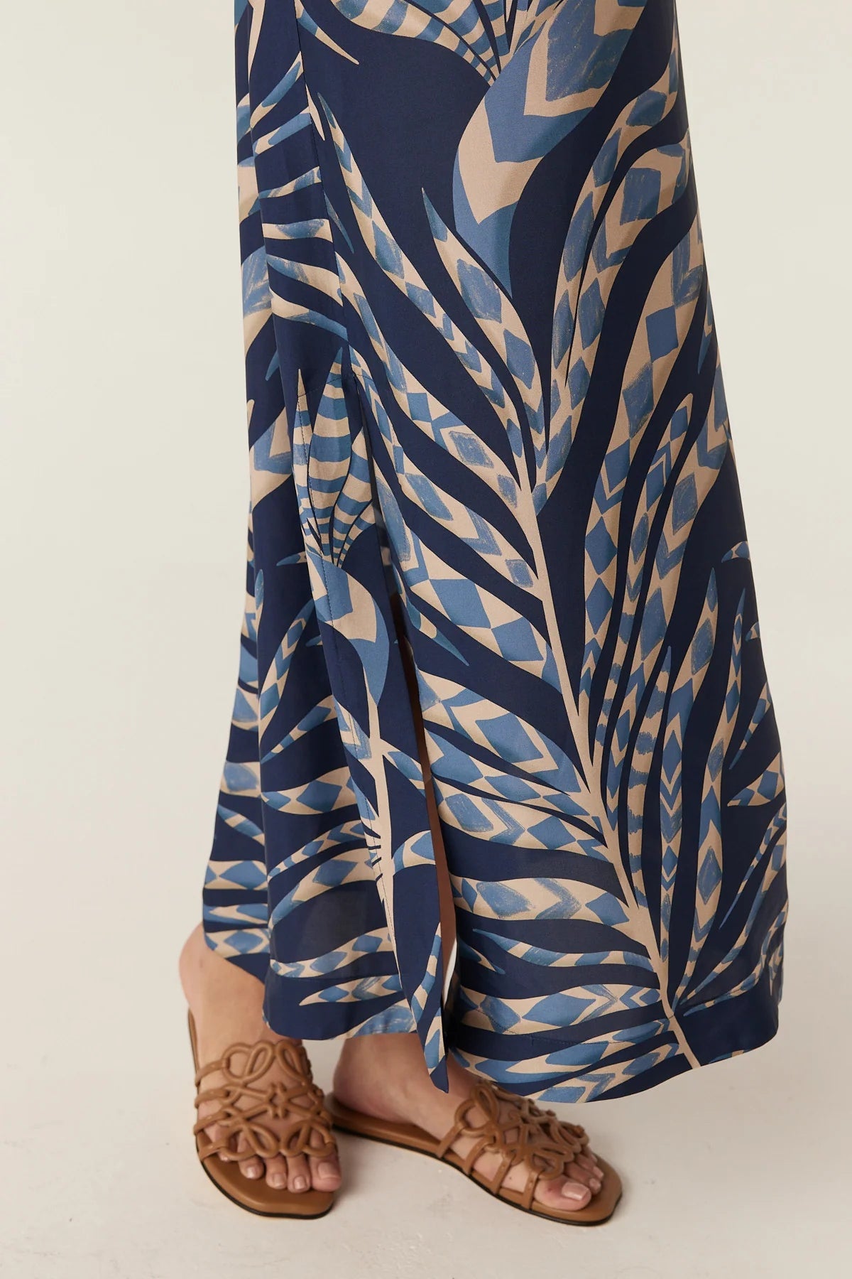 Shop Cable Melbourne Pina Kaftan Midi Dress - Wild Fern Print - Cable Melbourne