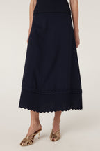 Shop Cable Melbourne Villa Crepe Knit Scallop Skirt - Cable Melbourne
