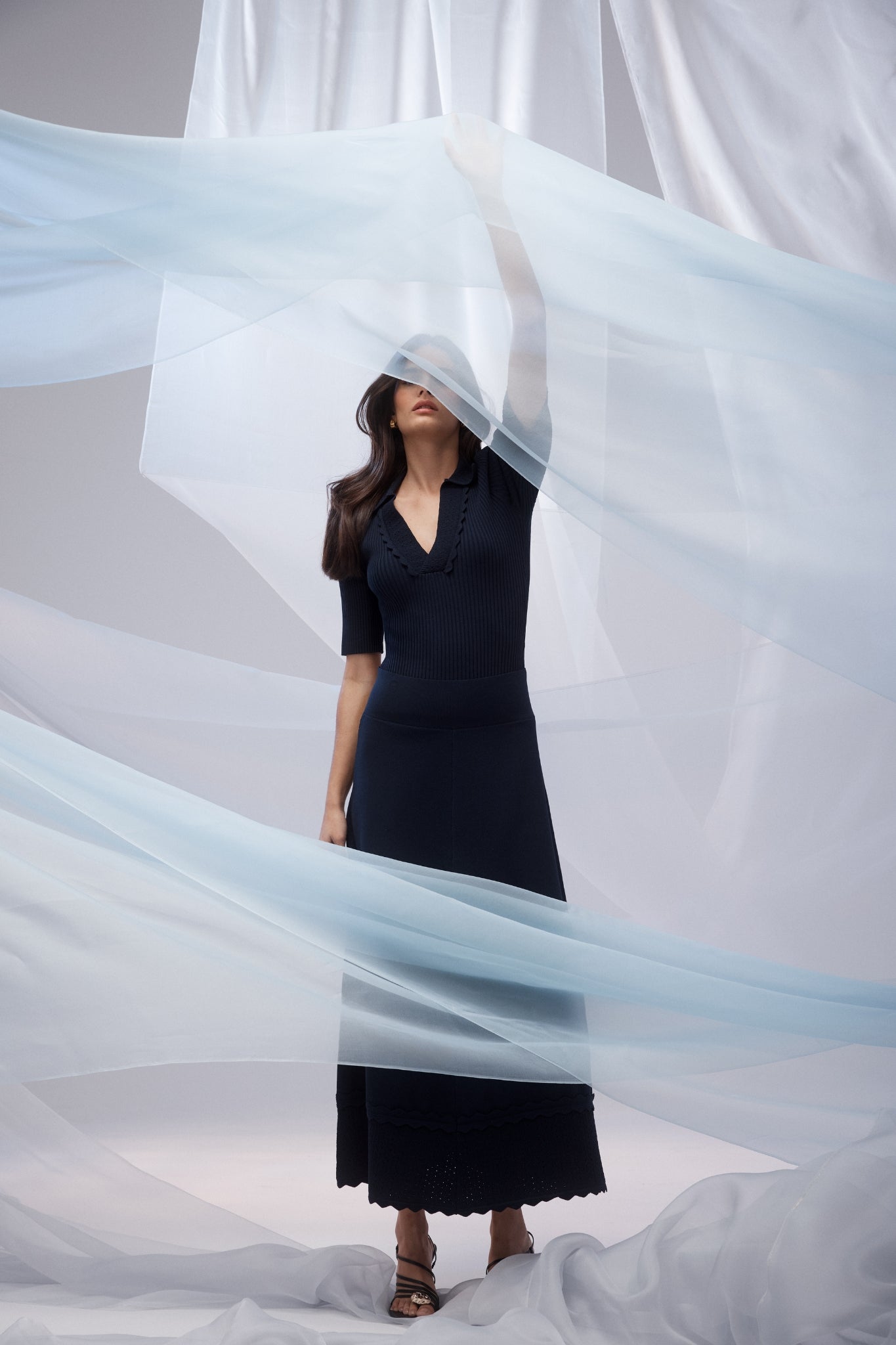 Shop Cable Melbourne Villa Crepe Knit Scallop Skirt - Cable Melbourne