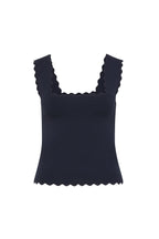 Shop Cable Melbourne Villa Crepe Knit Scallop Tank - Cable Melbourne