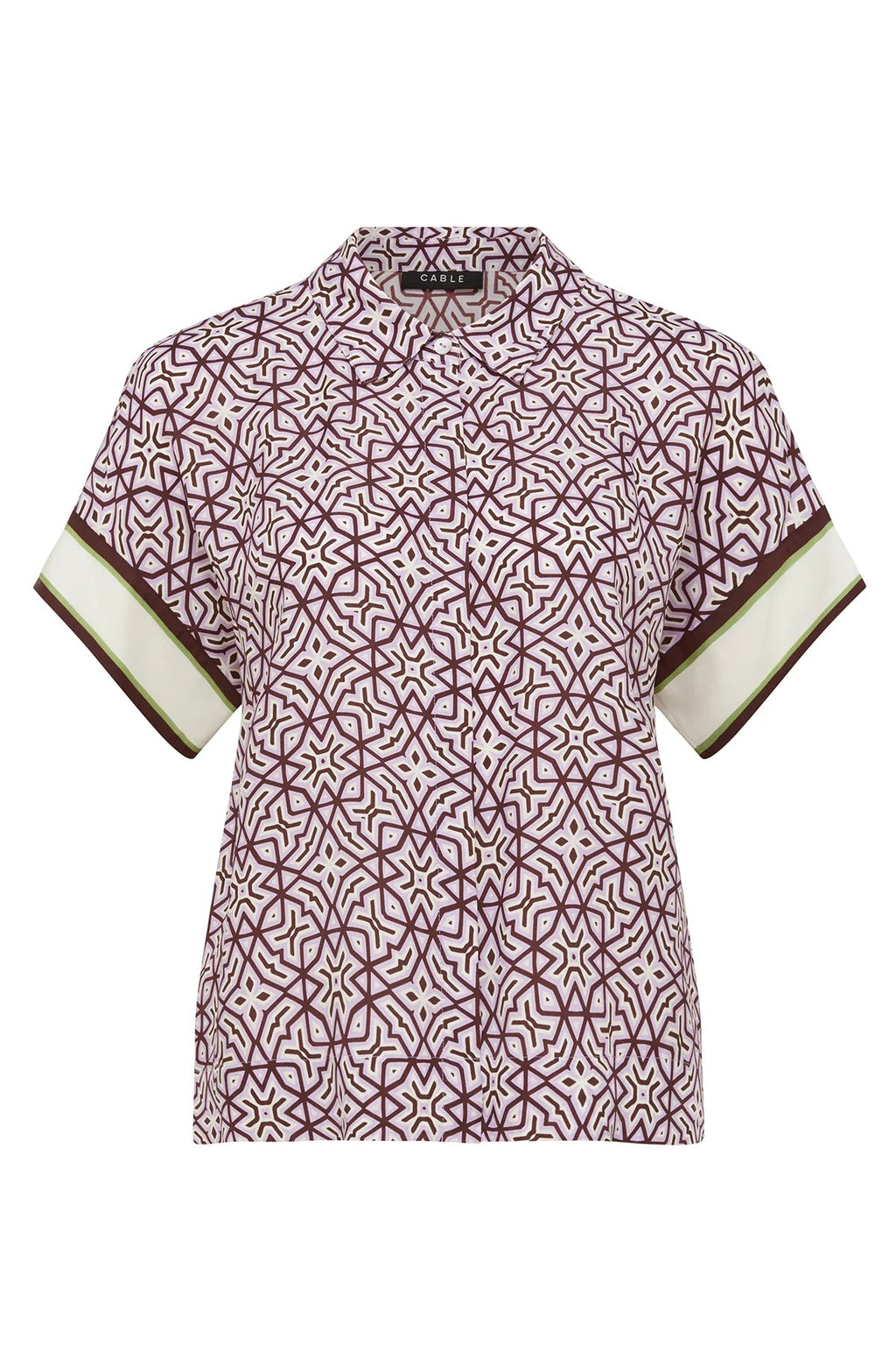 Shop Cable Mlbourne Nova Blouse - Lattice Print - Cable Melbourne