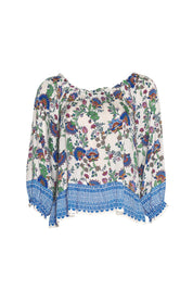 Shop Calliope Blouse | White Multi - Loobies Story