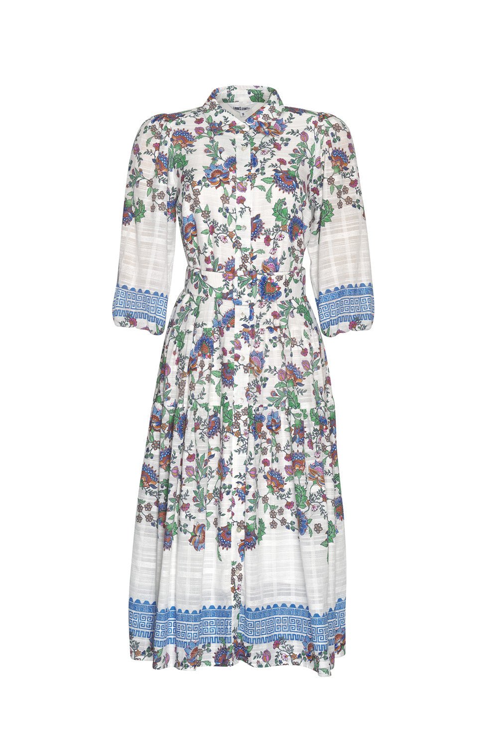 Shop Calliope Shirt Dress | White Multi - Loobies Story