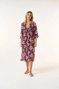 Shop Camogli Coral - Viscose Dress | Coral - Oneseason Australia