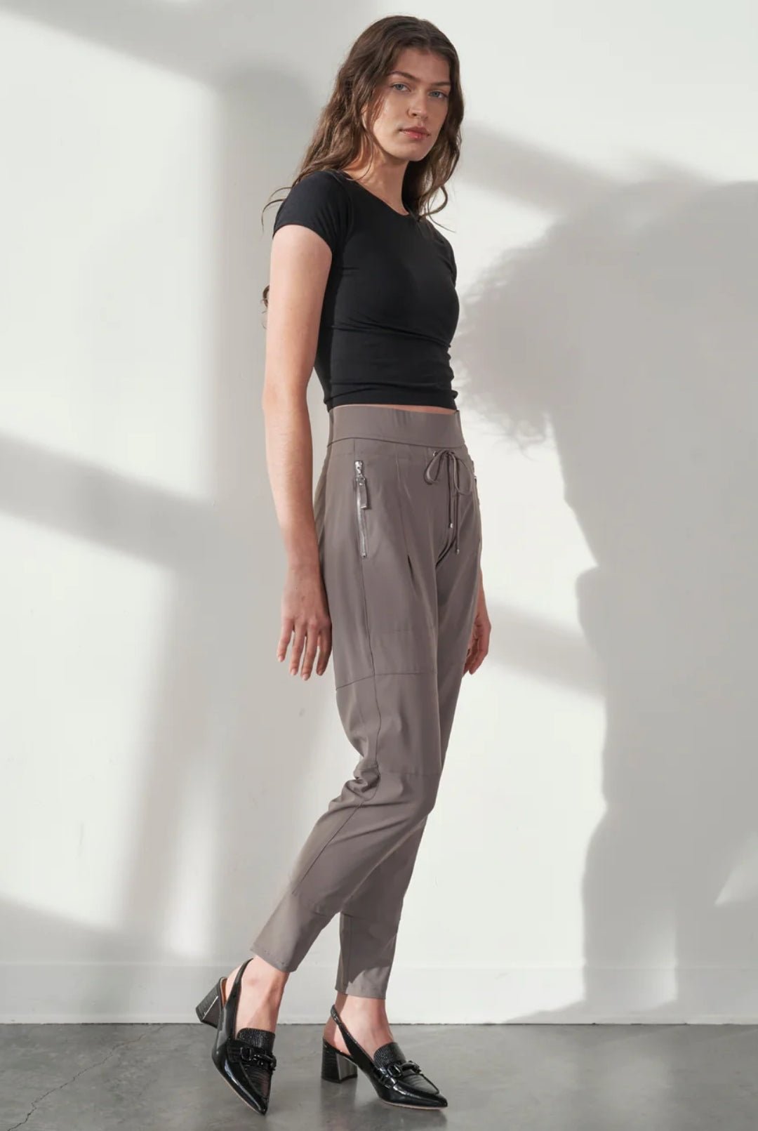 Shop Candy Jogger Pant — Taupe - Raffaello Rossi